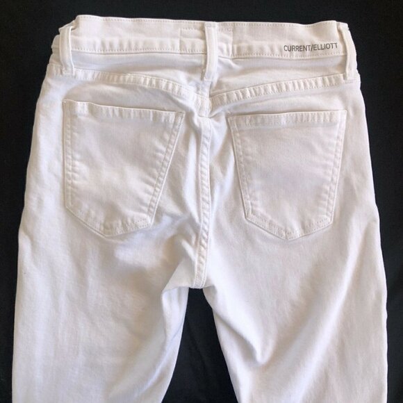 Current/Elliott Stiletto High Rise Frayed Hem Jean - Picture 6 of 9